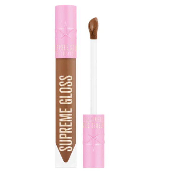 NIB Jeffree Star Supreme Gloss Full Pigment Lip Gloss Top Shelf Brown Makeup - Picture 1 of 6